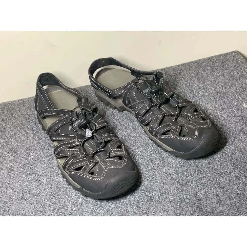 Northside mens sports/athletic sandal, black with gray and white trim, size 11 - Picture 2 of 8